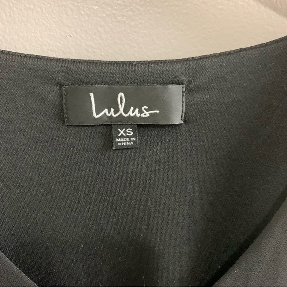 Lulus Shifting Dears Black Long Sleeve Dress  - M - Picture 5 of 9